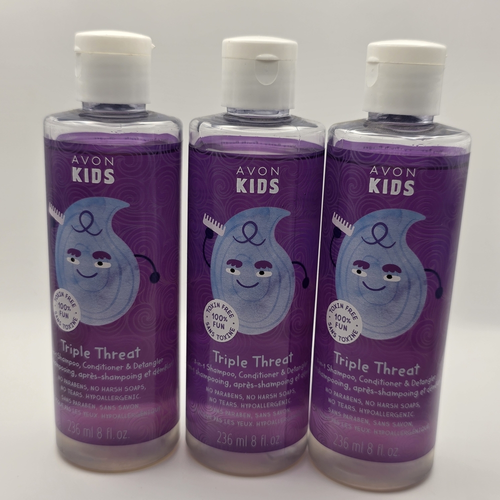 Avon Kids Triple Threat Hair Care - Purple